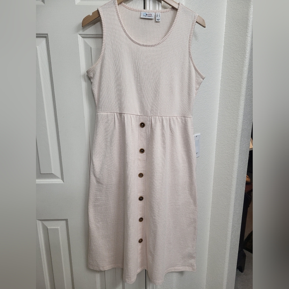 Denim & Co. Knit Seersucker Dress